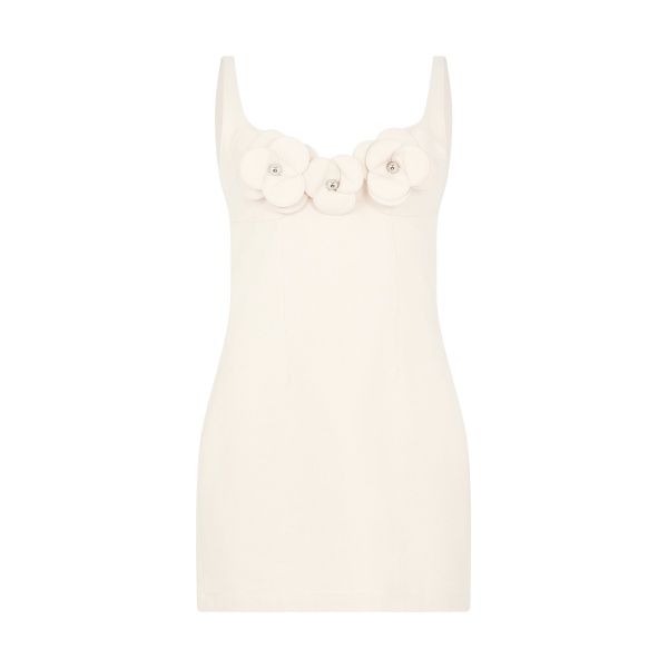 David Koma 3D Flower Denim Mini Dress
