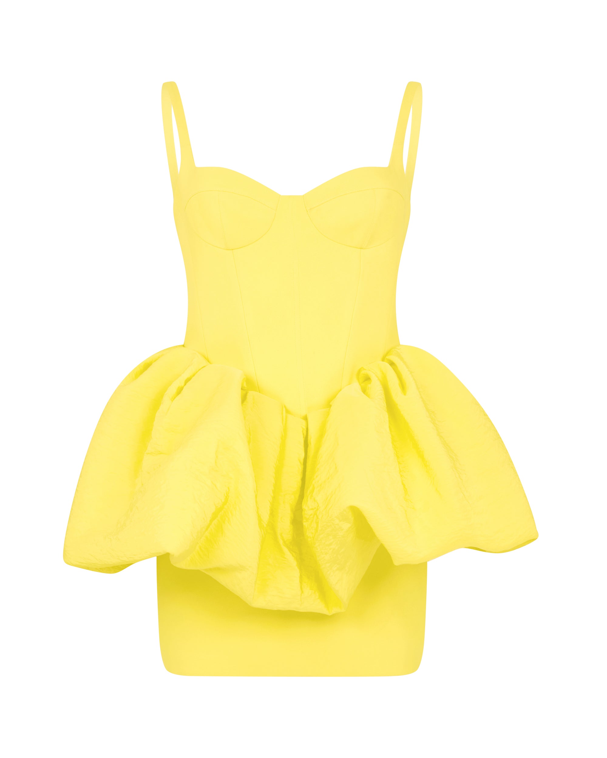 David Koma Puff Skirt Detail Mini Dress