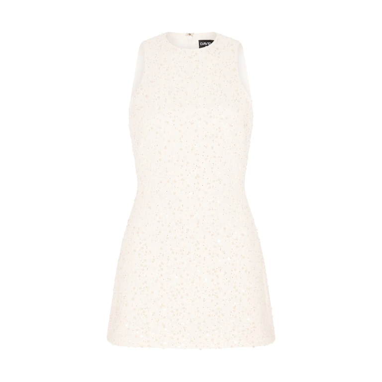 David Koma Sequin Boucle Mini Dress