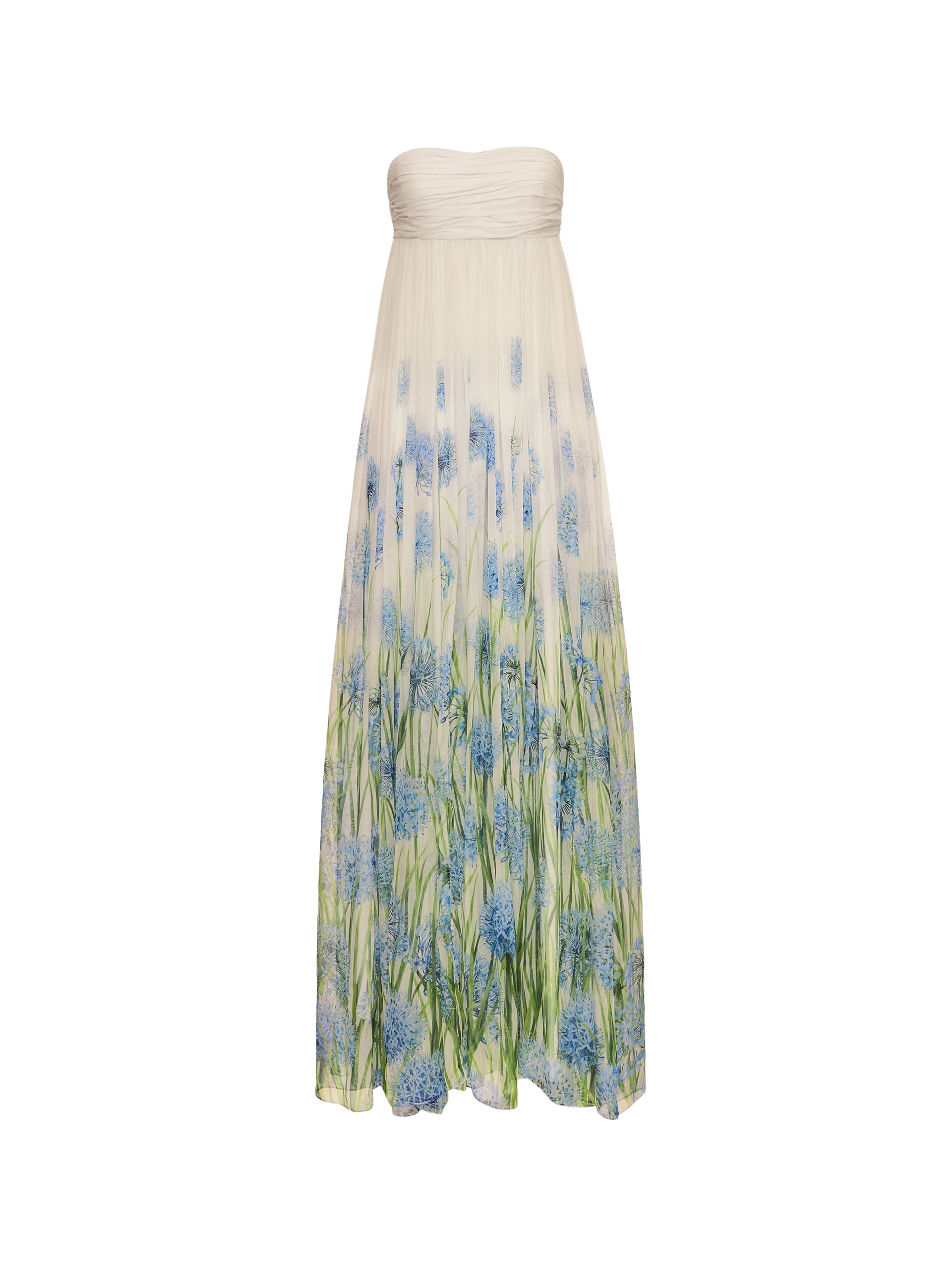 Oscar de la Renta Degradé Allium Chiffon Gown - Oscar de la Renta Dresses - American Couture - Shop at Luxury Shoes 
