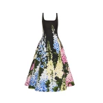 Oscar de la Renta Degradé Foxglove Faille Dress - Oscar de la Renta Dresses - American Couture - Shop at Luxury Shoes 
