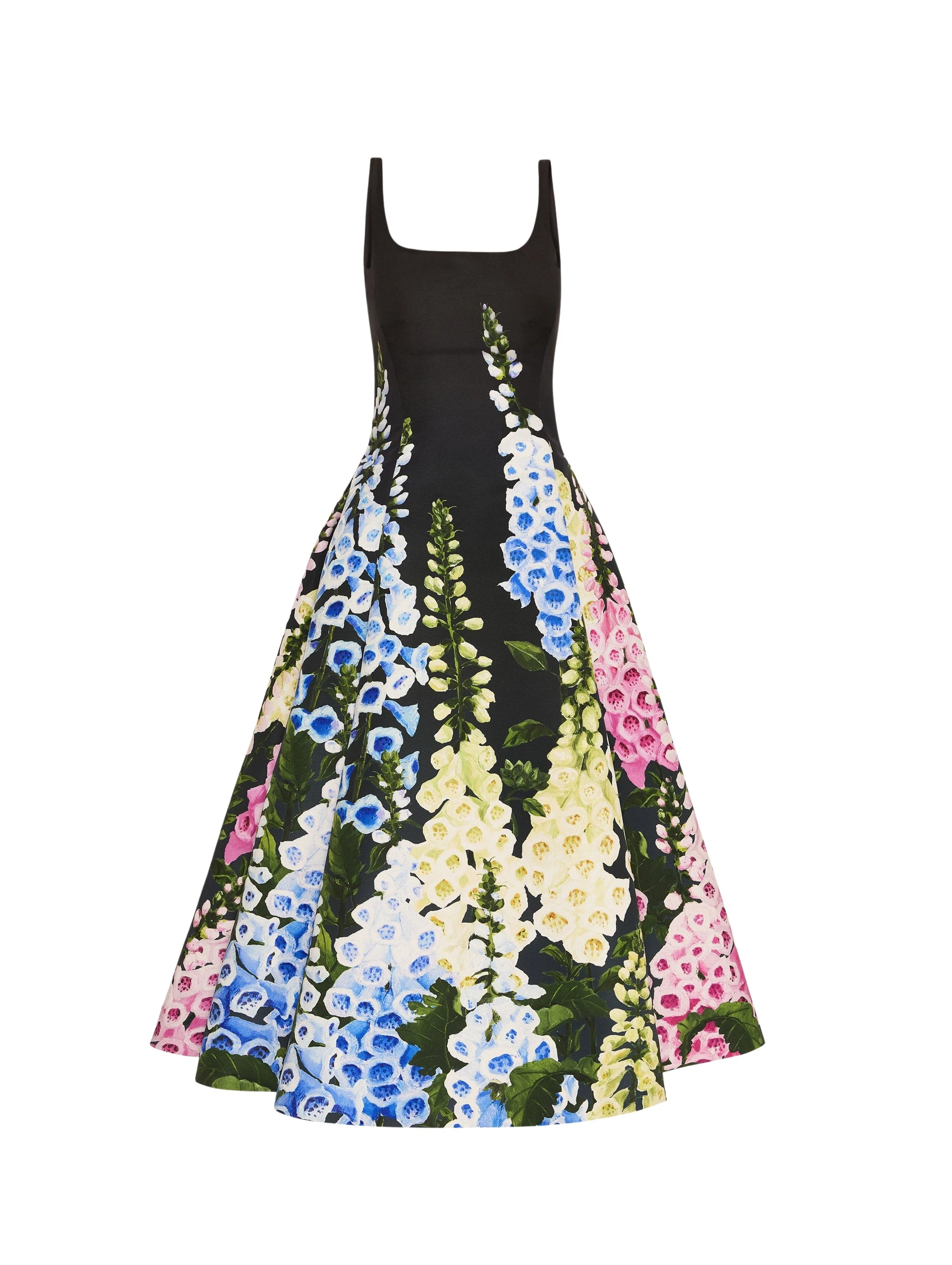 Degrade-Foxglove-Faille-Dress-Oscar-de-la-Renta-Dresses91866_nobg Oscar de la Renta Degradé Foxglove Faille Dress - Oscar de la Renta Dresses - American Couture - Shop at Luxury Shoes