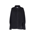 The Attico 'Diana'' Black Shirt Jacket - The Attico Jackets - Designed by Gilda Ambrosio & Giorgia Tordini - Shop at Luxury Shoes 
