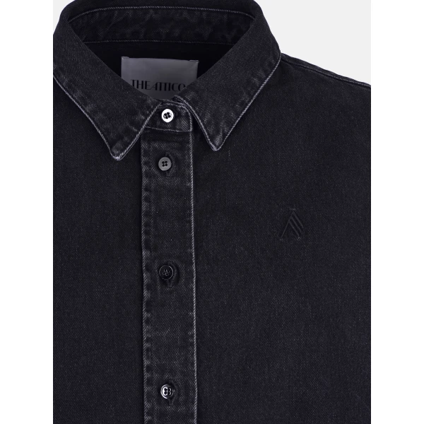 The Attico 'Diana'' Black Shirt Jacket - The Attico Jackets - Designed by Gilda Ambrosio & Giorgia Tordini - Shop at Luxury Shoes 
