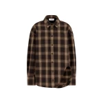 The Attico 'Diana'' Brown Shades Shirt - The Attico Tops - Designed by Gilda Ambrosio & Giorgia Tordini - Shop at Luxury Shoes 