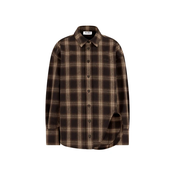 The Attico 'Diana'' Brown Shades Shirt - The Attico Tops - Designed by Gilda Ambrosio & Giorgia Tordini - Shop at Luxury Shoes 