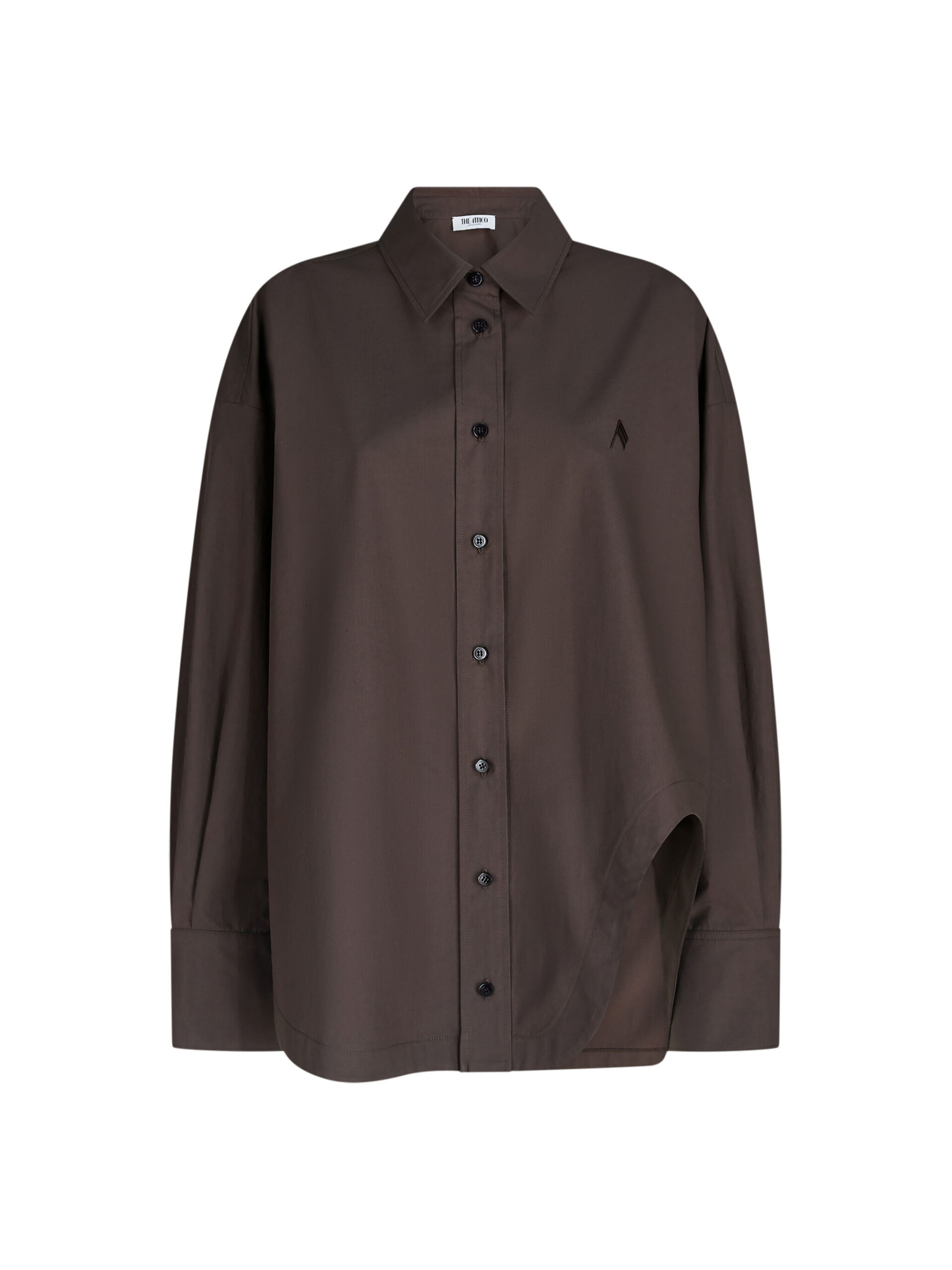 The Attico 'Diana'' Dark Brown Shirt - The Attico Tops - Designed by Gilda Ambrosio & Giorgia Tordini - Shop at Luxury Shoes The Attico 'Diana'' Dark Brown Shirt - The Attico Tops - Designed by Gilda Ambrosio & Giorgia Tordini - Shop at Luxury Shoes