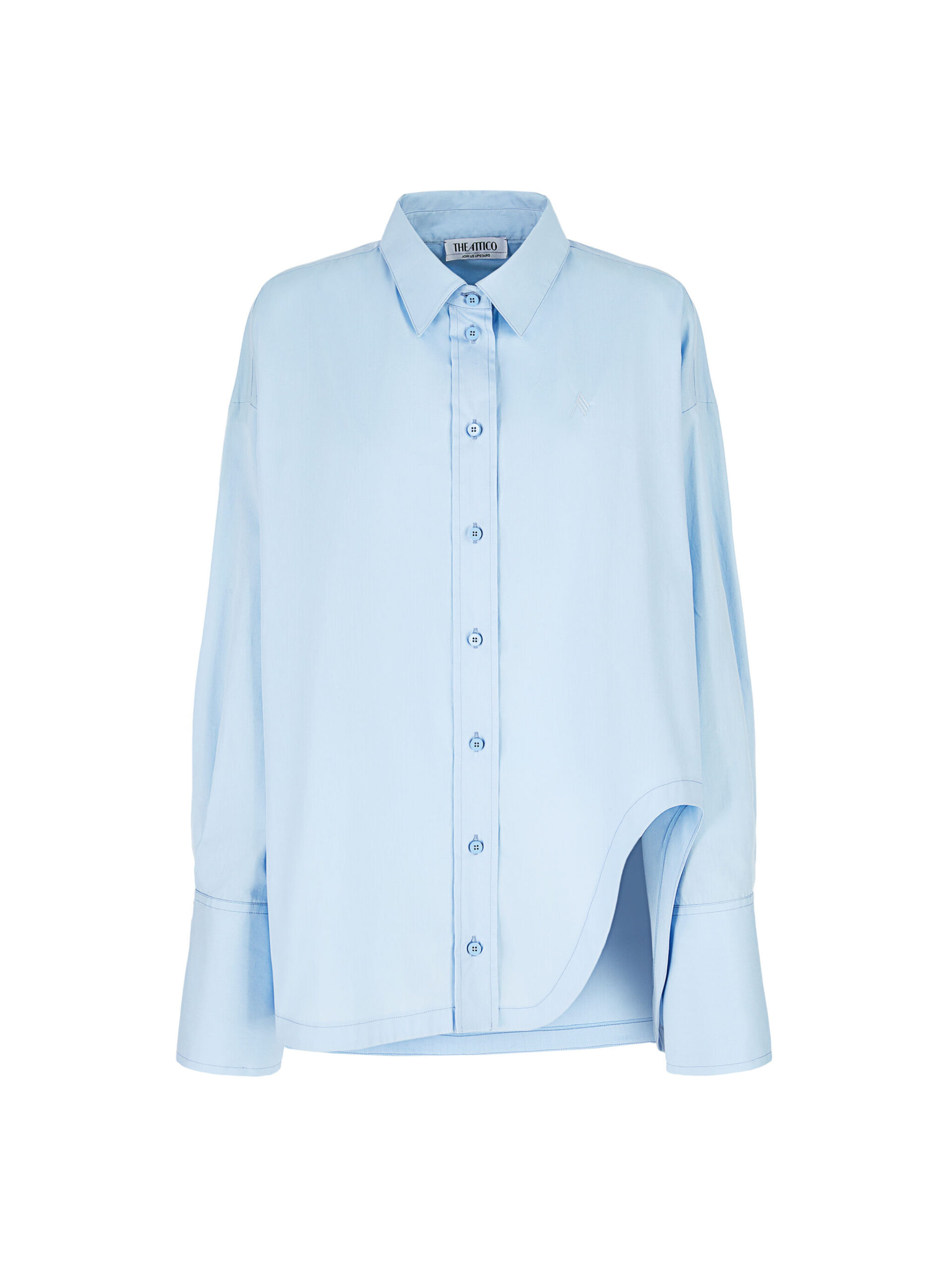 The Attico 'Diana'' Dusty Blue Shirt - The Attico Tops - Designed by Gilda Ambrosio & Giorgia Tordini - Shop at Luxury Shoes The Attico 'Diana'' Dusty Blue Shirt - The Attico Tops - Designed by Gilda Ambrosio & Giorgia Tordini - Shop at Luxury Shoes