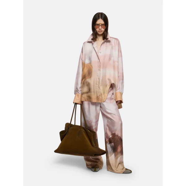 The Attico 'Diana'' Pink Shades Shirt - The Attico Tops - Designed by Gilda Ambrosio & Giorgia Tordini - Shop at Luxury Shoes 
