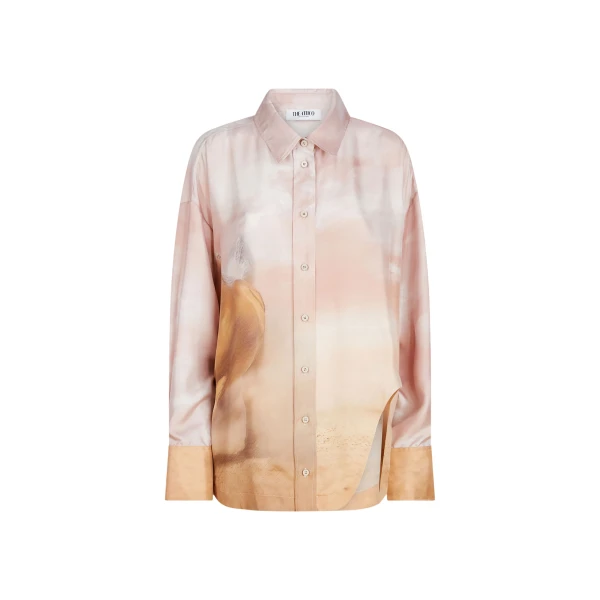 The Attico 'Diana'' Pink Shades Shirt - The Attico Tops - Designed by Gilda Ambrosio & Giorgia Tordini - Shop at Luxury Shoes 