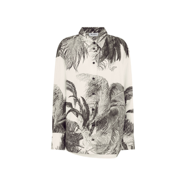 The Attico 'Diana'' White And Black Shirt - The Attico Tops - Designed by Gilda Ambrosio & Giorgia Tordini - Shop at Luxury Shoes 