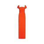 Oscar de la Renta Draped-Detailed Cady Gown - Oscar de la Renta Dresses - American Couture - Shop at Luxury Shoes 
