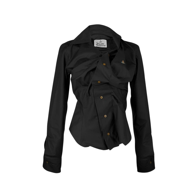 Vivienne Westwood Drunken Shirt - Vivienne Westwood Tops - Punk Luxury - Shop at Luxury Shoes 