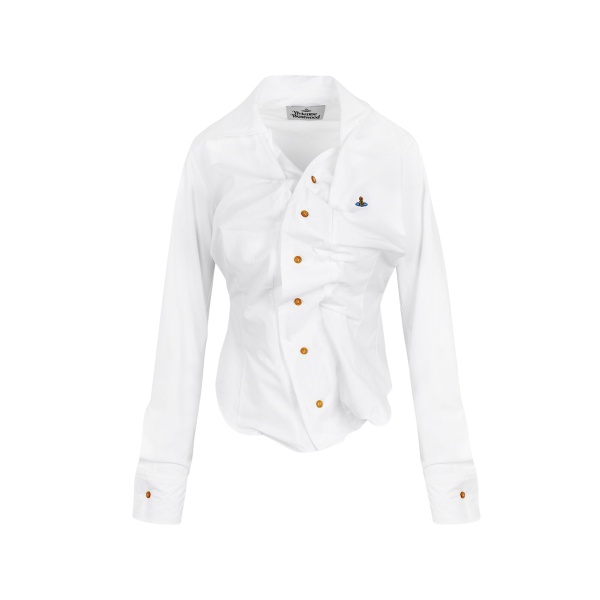 Vivienne Westwood Drunken Shirt - Vivienne Westwood Tops - Punk Luxury - Shop at Luxury Shoes 