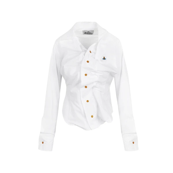 Vivienne Westwood Drunken Shirt - Vivienne Westwood Tops - Punk Luxury - Shop at Luxury Shoes 