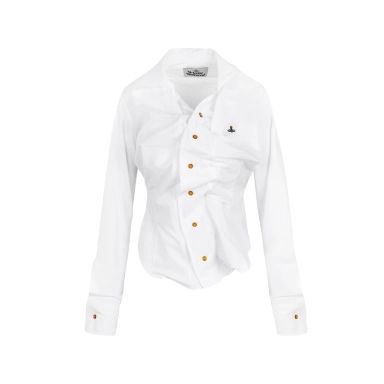 Vivienne Westwood Drunken Shirt - Vivienne Westwood Tops - Punk Luxury - Shop at Luxury Shoes 