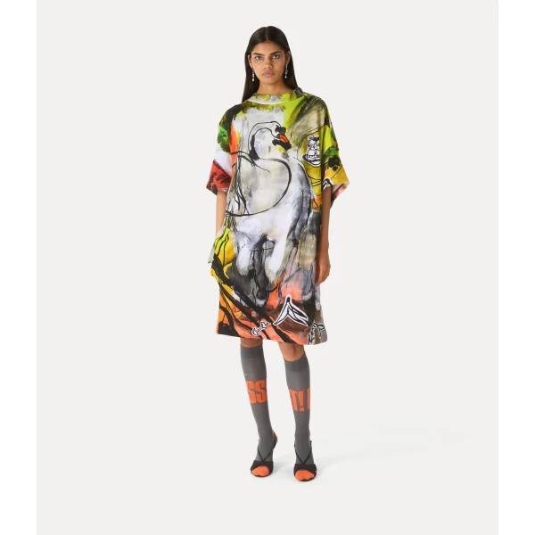 Vivienne Westwood Drunken T-shirt Dress - Vivienne Westwood Dresses - Punk Luxury - Shop at Luxury Shoes 