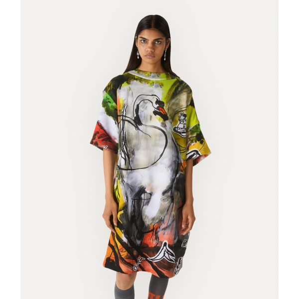 Vivienne Westwood Drunken T-shirt Dress - Vivienne Westwood Dresses - Punk Luxury - Shop at Luxury Shoes 