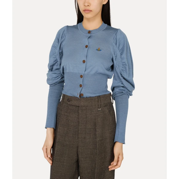 Vivienne Westwood Eli Cropped Cardigan - Vivienne Westwood Knitwear - Punk Luxury - Shop at Luxury Shoes 