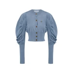 Vivienne Westwood Eli Cropped Cardigan - Vivienne Westwood Knitwear - Punk Luxury - Shop at Luxury Shoes 