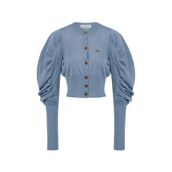 Vivienne Westwood Eli Cropped Cardigan - Vivienne Westwood Knitwear - Punk Luxury - Shop at Luxury Shoes 
