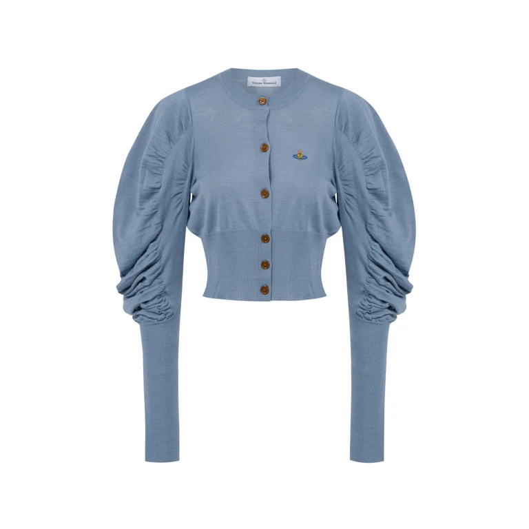 Vivienne Westwood Eli Cropped Cardigan - Vivienne Westwood Knitwear - Punk Luxury - Shop at Luxury Shoes 