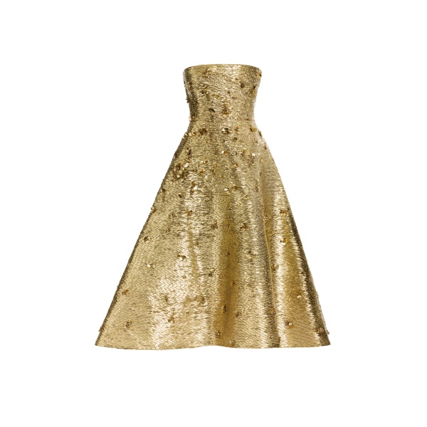 Elie Saab Bead Embroidered Golden Gown in Gold featuring  – Luxury Designer Fashion at Luxury Shoes .