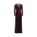 Elie Saab Bead Embroidered Long Dress in Red featuring  – Luxury Designer Fashion at Luxury Shoes .