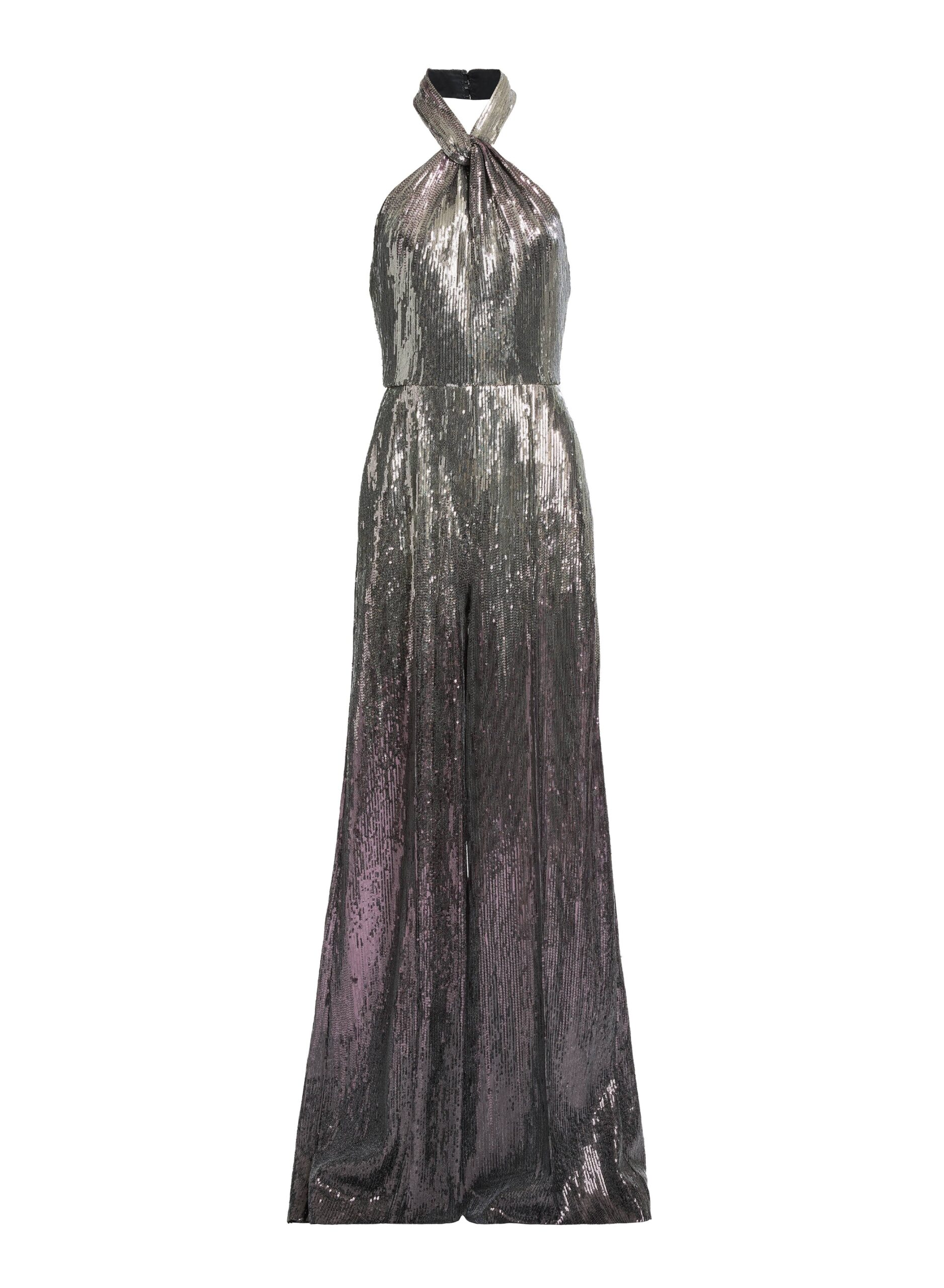Elie Saab Halter Gradient Sequin Jumpsuit Elie Saab Halter Gradient Sequin Jumpsuit in Silver featuring – Luxury Designer Fashion at Luxury Shoes .