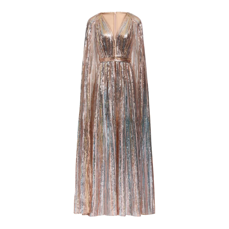 Elie Saab Multicolor Sequin Embroidered Dress in Multicolour featuring  – Luxury Designer Fashion at Luxury Shoes .