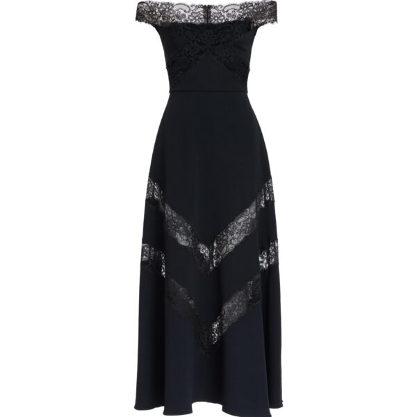 Elie Saab Off-The-Shoulder Midi Dress
