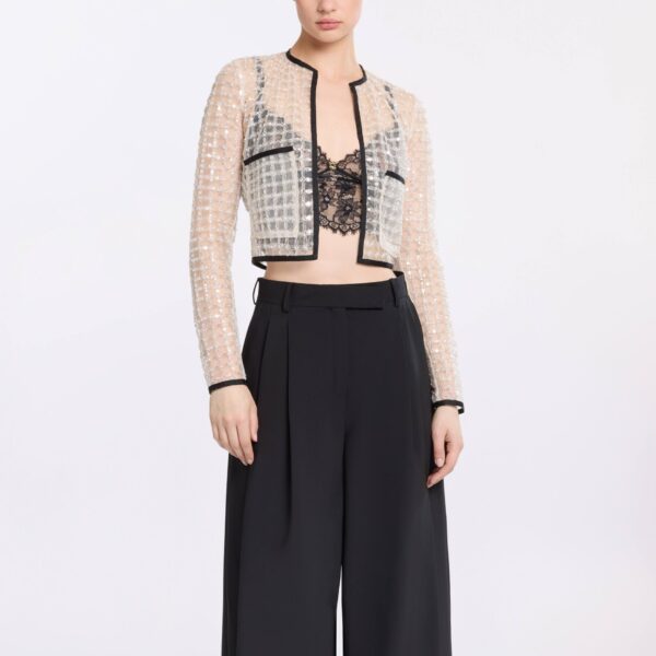 Elie Saab Pearl Cropped Jacket, view 2