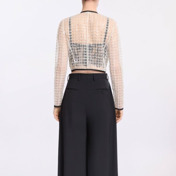 Elie Saab Pearl Cropped Jacket, view 3