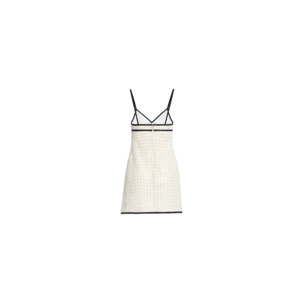 Elie Saab Pearl Short Dress in White featuring  – Luxury Designer Fashion at Luxury Shoes .