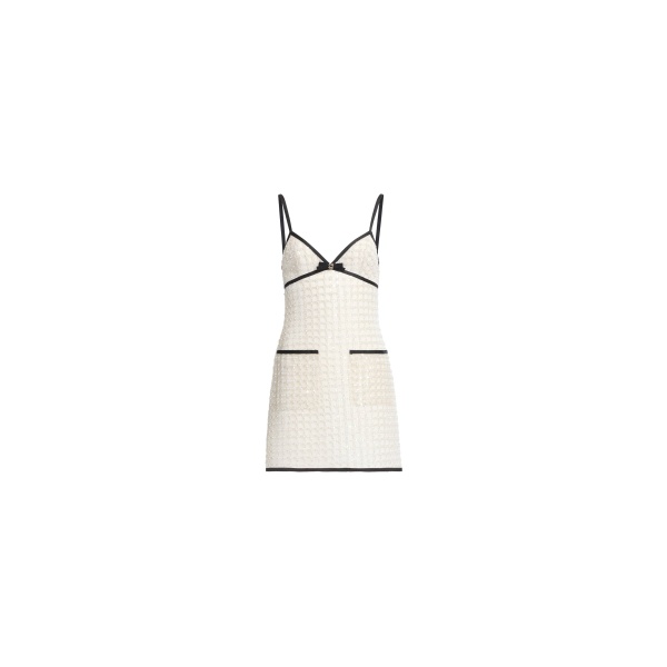 Elie Saab Pearl Short Dress in White featuring  – Luxury Designer Fashion at Luxury Shoes .