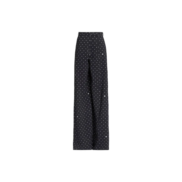 Elie Saab Printed Cady Pants in Black featuring  – Luxury Designer Fashion at Luxury Shoes .