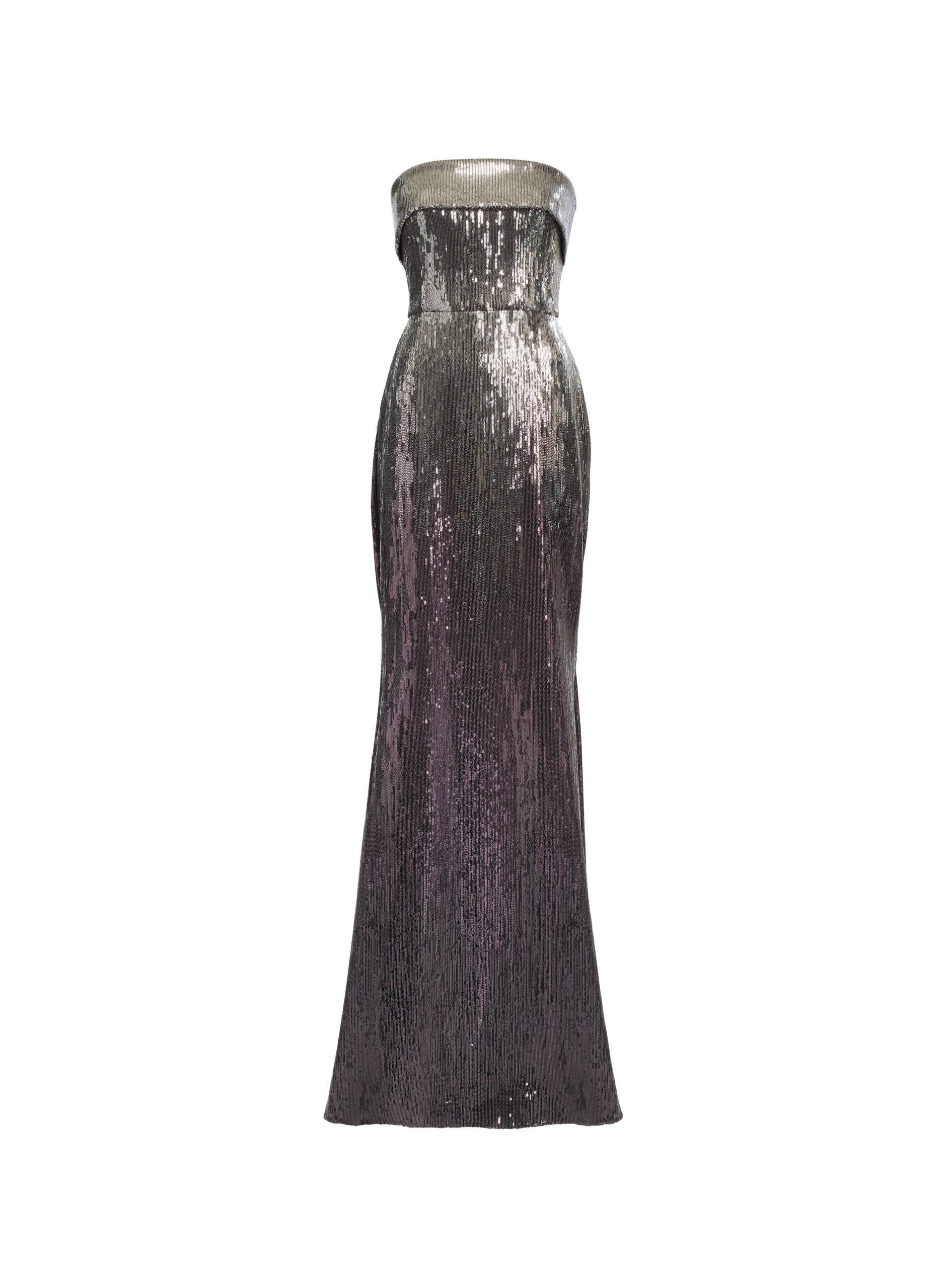 Elie Saab Strapless Gradient Sequin Gown Elie Saab Strapless Gradient Sequin Gown in Silver featuring – Luxury Designer Fashion at Luxury Shoes .