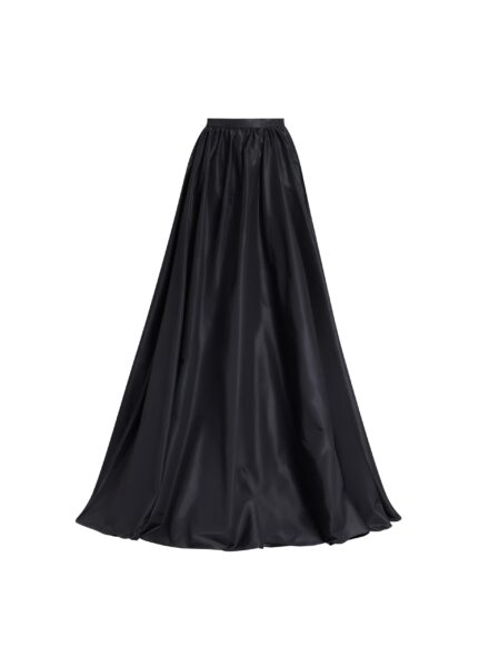Elie Saab Taffeta Long Skirt in Black featuring  – Luxury Designer Fashion at Luxury Shoes .