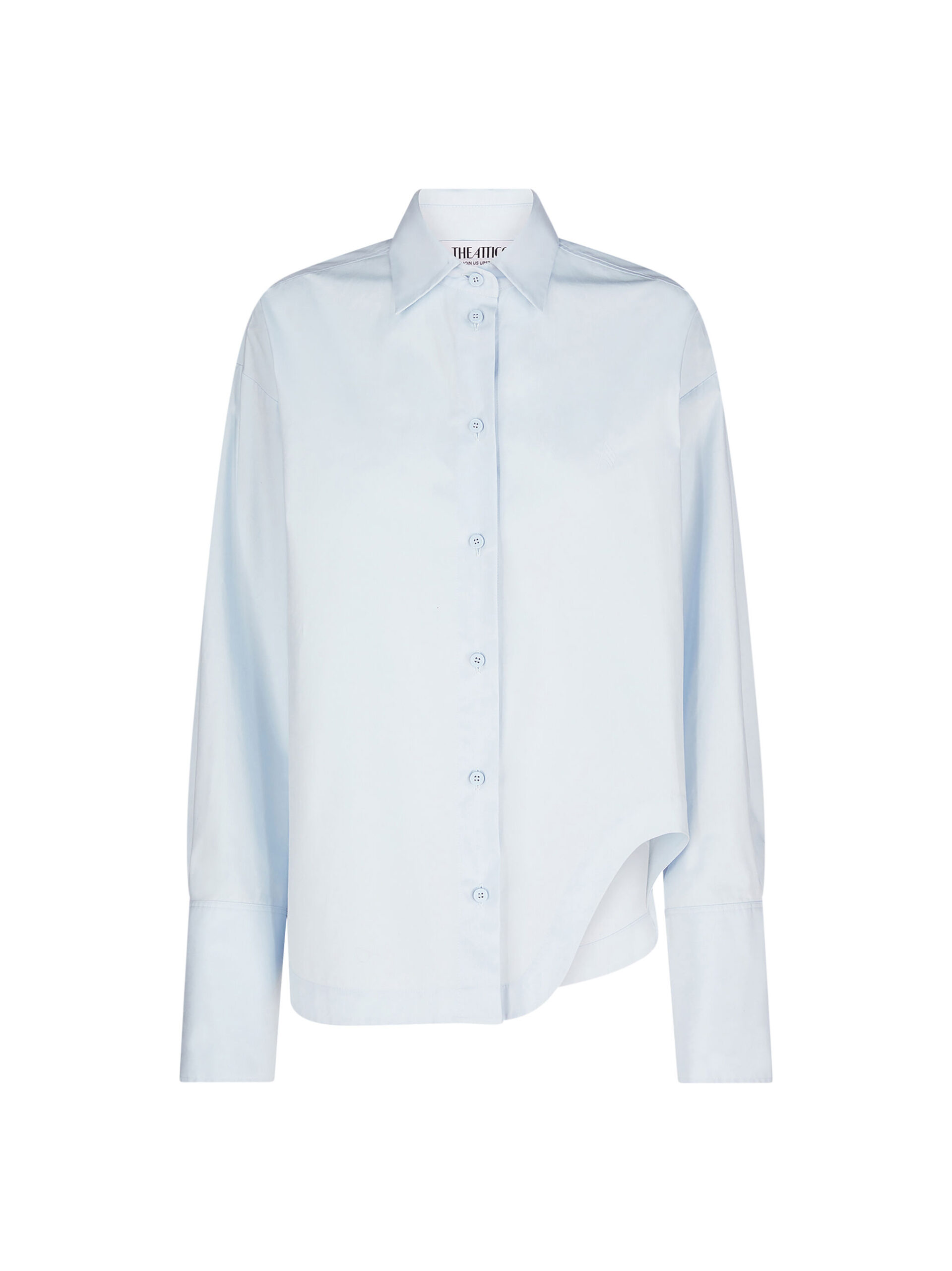 The Attico 'Eliza'' Baby Blue Shirt - The Attico Tops - Designed by Gilda Ambrosio & Giorgia Tordini - Shop at Luxury Shoes The Attico 'Eliza'' Baby Blue Shirt - The Attico Tops - Designed by Gilda Ambrosio & Giorgia Tordini - Shop at Luxury Shoes