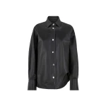 The Attico "Eliza'' Black Shirt - The Attico Tops - Designed by Gilda Ambrosio & Giorgia Tordini - Shop at Luxury Shoes 