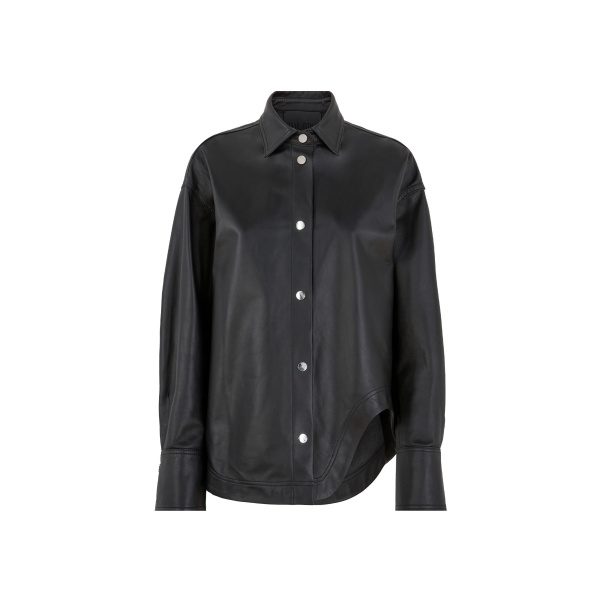 The Attico "Eliza'' Black Shirt - The Attico Tops - Designed by Gilda Ambrosio & Giorgia Tordini - Shop at Luxury Shoes 