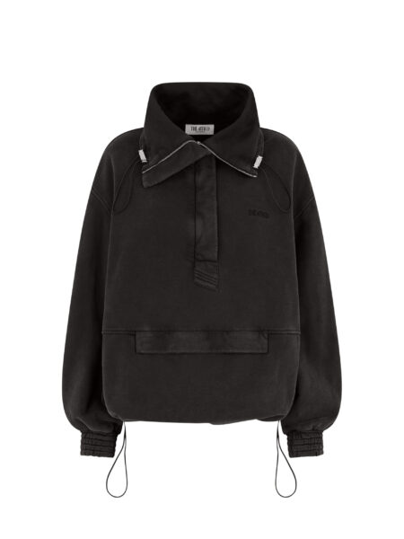 The Attico Faded Black Blouson - The Attico Knitwear - Designed by Gilda Ambrosio & Giorgia Tordini - Shop at Luxury Shoes 