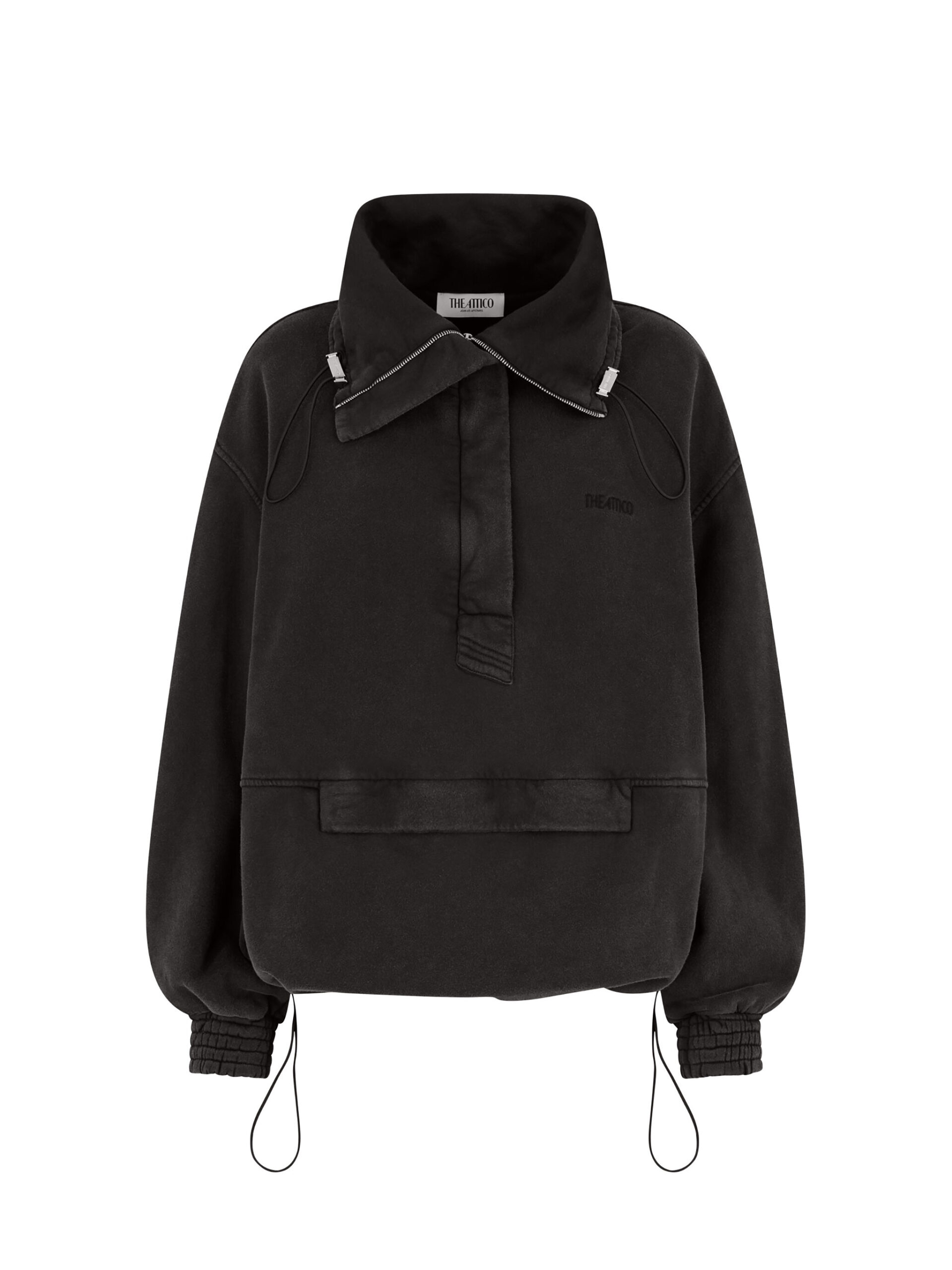 The Attico Faded Black Blouson - The Attico Knitwear - Designed by Gilda Ambrosio & Giorgia Tordini - Shop at Luxury Shoes The Attico Faded Black Blouson - The Attico Knitwear - Designed by Gilda Ambrosio & Giorgia Tordini - Shop at Luxury Shoes