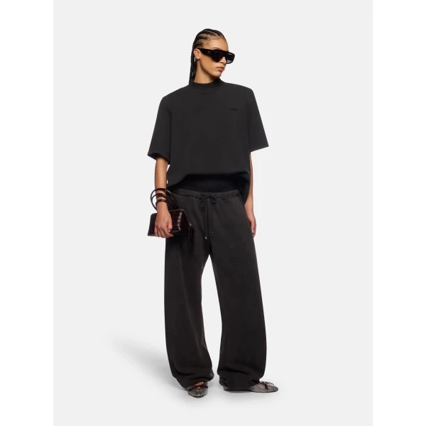 The Attico Faded Black T-Shirt - The Attico Tops - Designed by Gilda Ambrosio & Giorgia Tordini - Shop at Luxury Shoes 