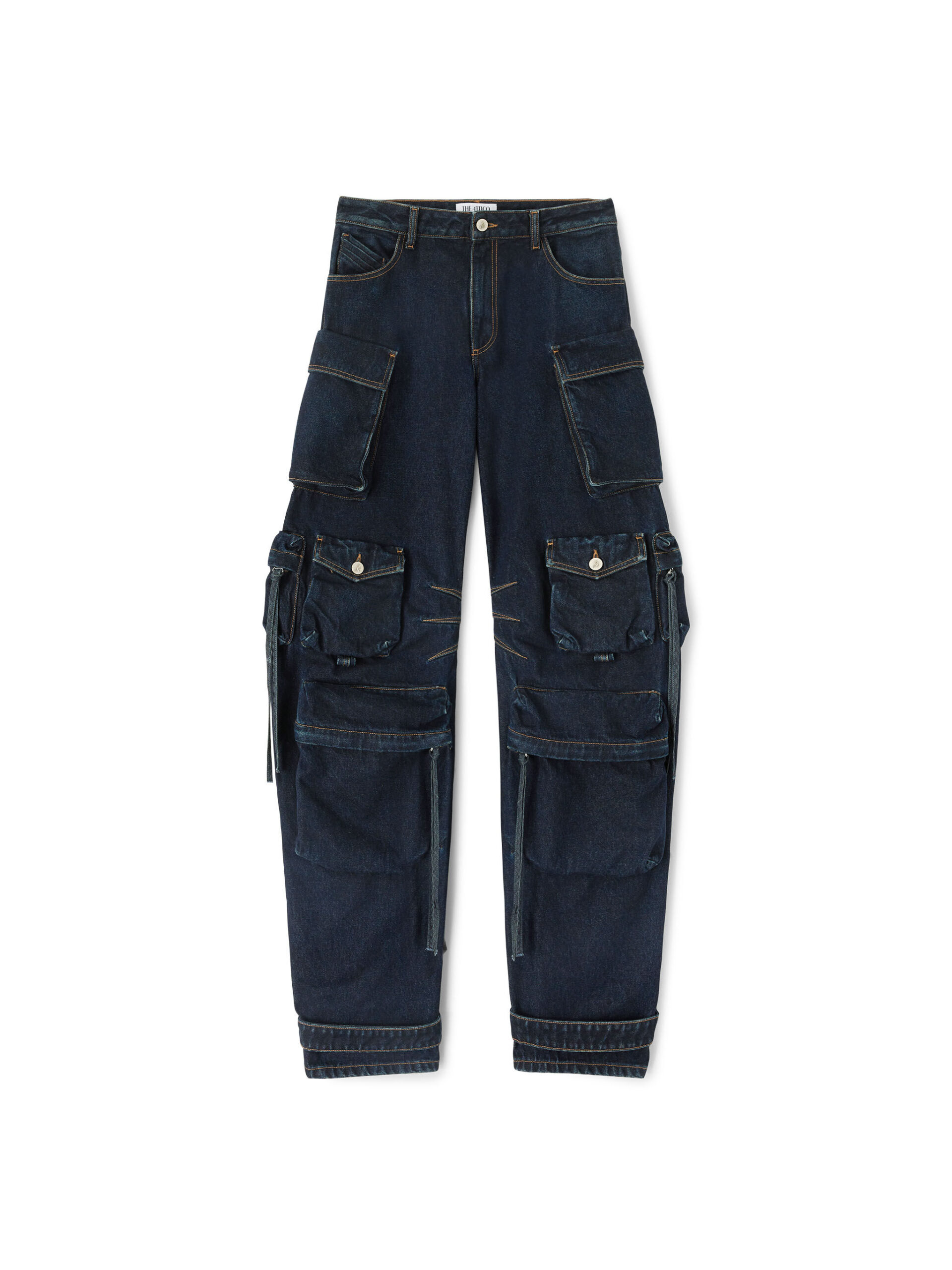 The Attico 'Fern'' Dark Blue Long Pants - The Attico Pants - Designed by Gilda Ambrosio & Giorgia Tordini - Shop at Luxury Shoes The Attico 'Fern'' Dark Blue Long Pants - The Attico Pants - Designed by Gilda Ambrosio & Giorgia Tordini - Shop at Luxury Shoes