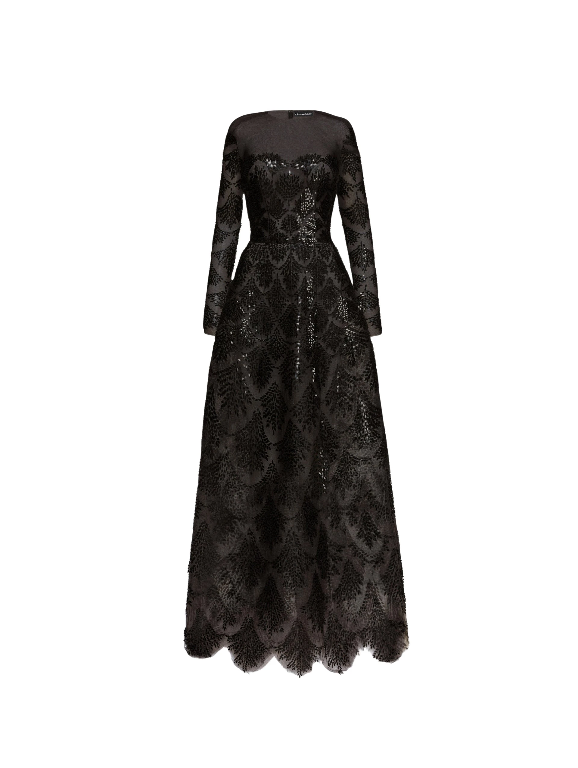 Fern-Sequin-Embroidered-Gown-Oscar-de-la-Renta-Dresses48937_nobg Oscar de la Renta Fern Sequin Embroidered Gown - Oscar de la Renta Dresses - American Couture - Shop at Luxury Shoes