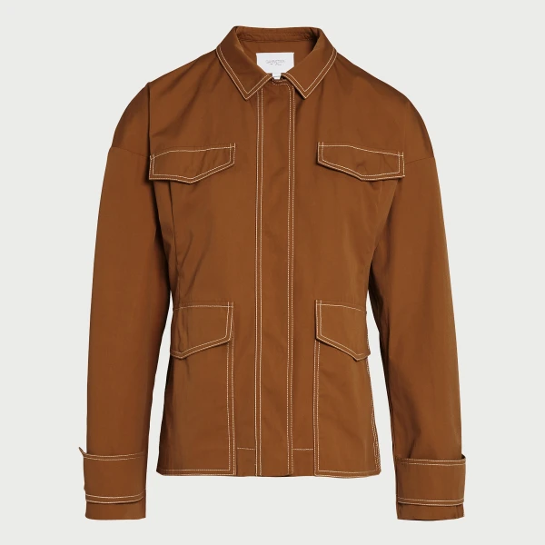 Giambattista Valli Fitted Camel Cotton Jacket - Giambattista Valli Jackets - Romantic Couture - Shop at Luxury Shoes 