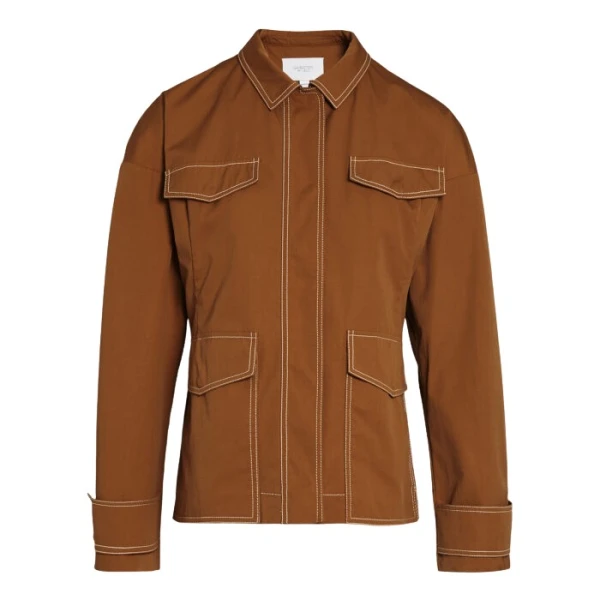 Giambattista Valli Fitted Camel Cotton Jacket - Giambattista Valli Jackets - Romantic Couture - Shop at Luxury Shoes 