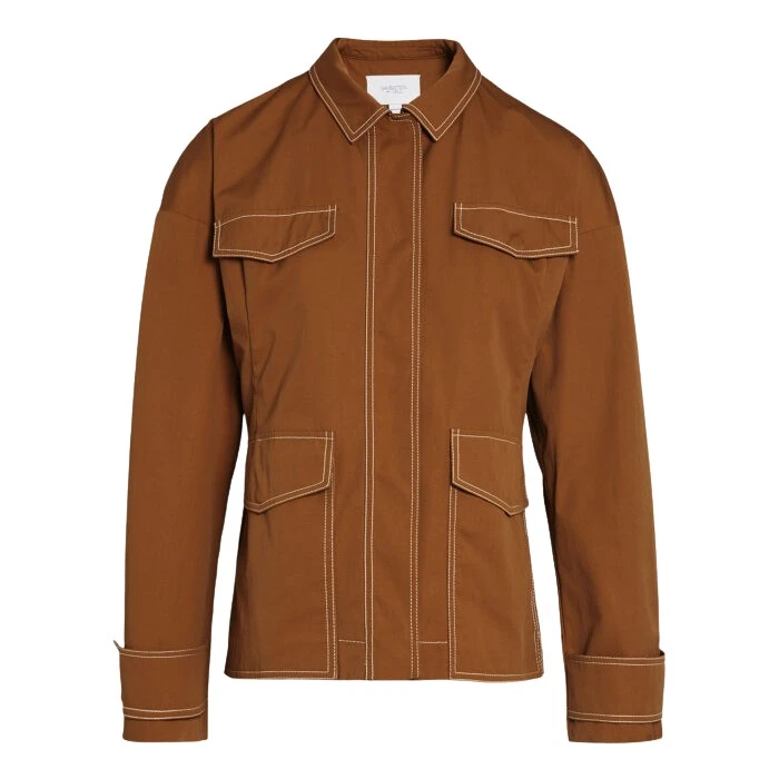 Fitted-Camel-Cotton-Jacket-Giambattista-Valli-Jackets-686590_nobg Giambattista Valli Fitted Camel Cotton Jacket - Giambattista Valli Jackets - Romantic Couture - Shop at Luxury Shoes