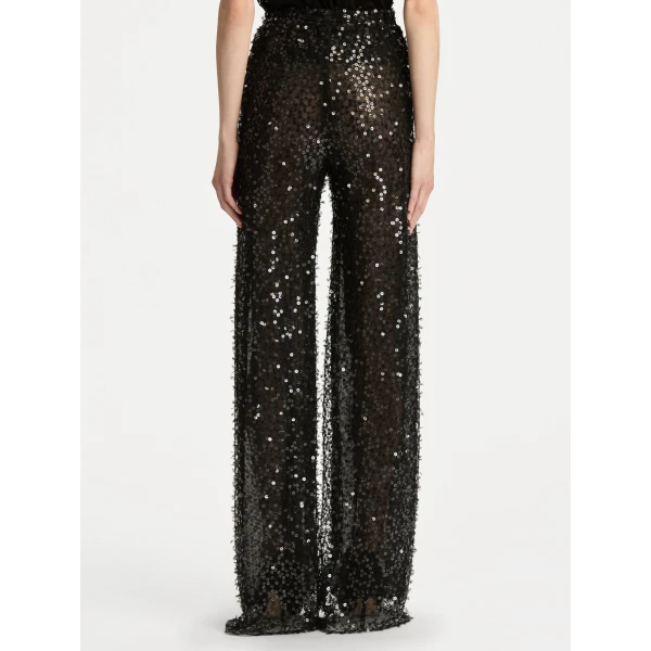 Oscar de la Renta Floating Sequin Pant - Oscar de la Renta Pants - American Couture - Shop at Luxury Shoes 